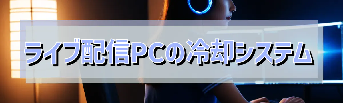 ライブ配信PCの冷却システム