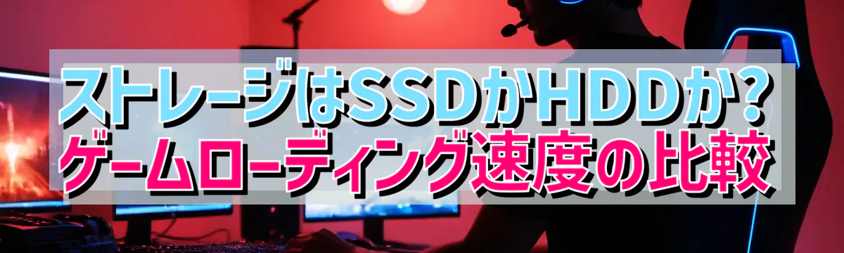 ストレージはSSDかHDDか? ゲームローディング速度の比較