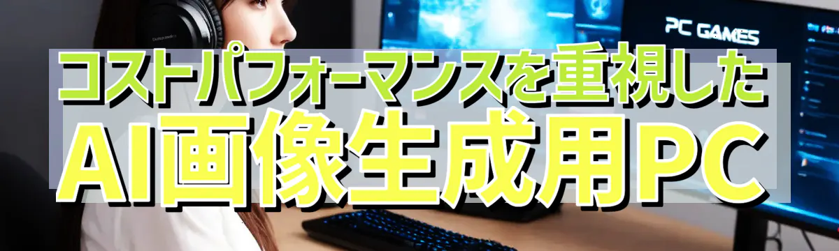 コストパフォーマンスを重視したAI画像生成用PC