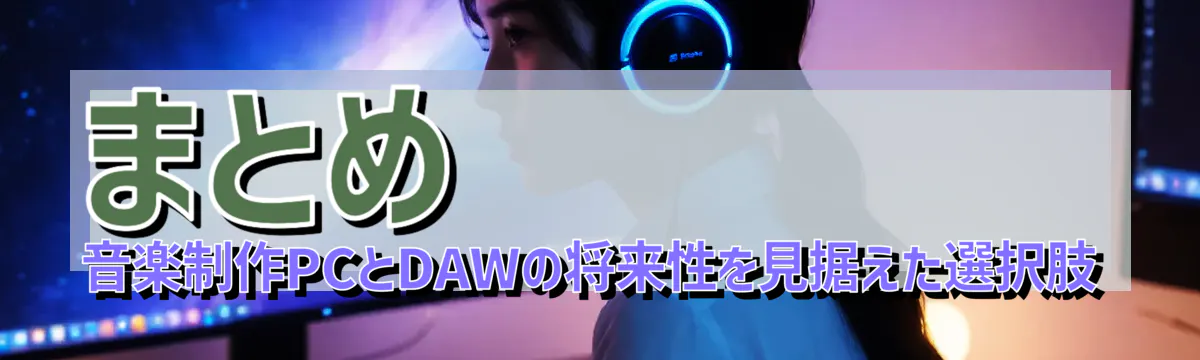 まとめ 音楽制作PCとDAWの将来性を見据えた選択肢