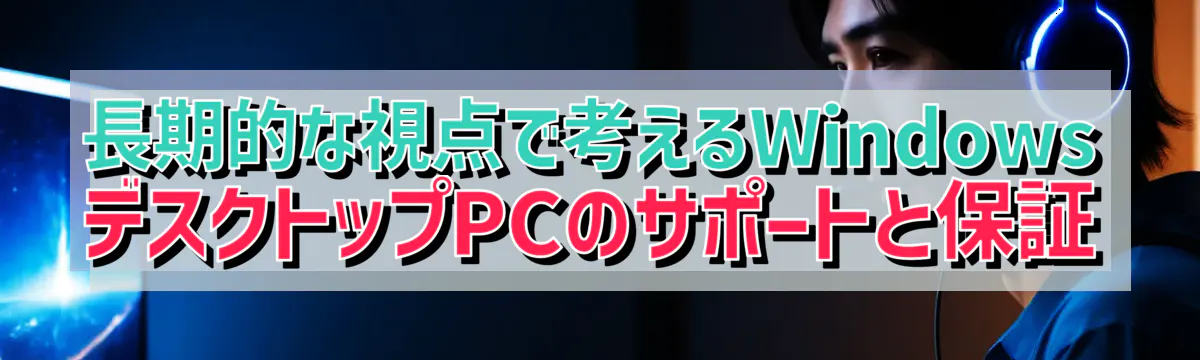 長期的な視点で考えるWindowsデスクトップPCのサポートと保証