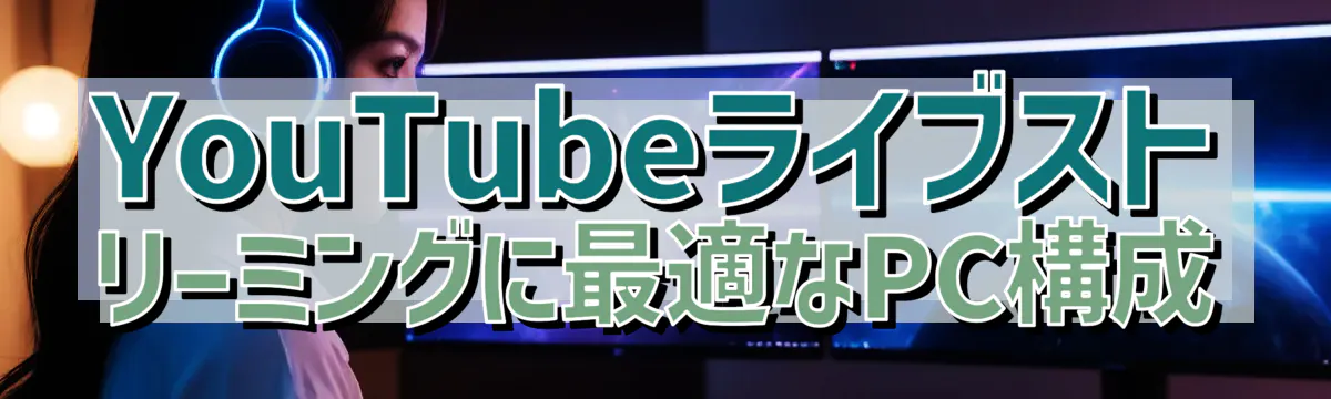 YouTubeライブストリーミングに最適なPC構成