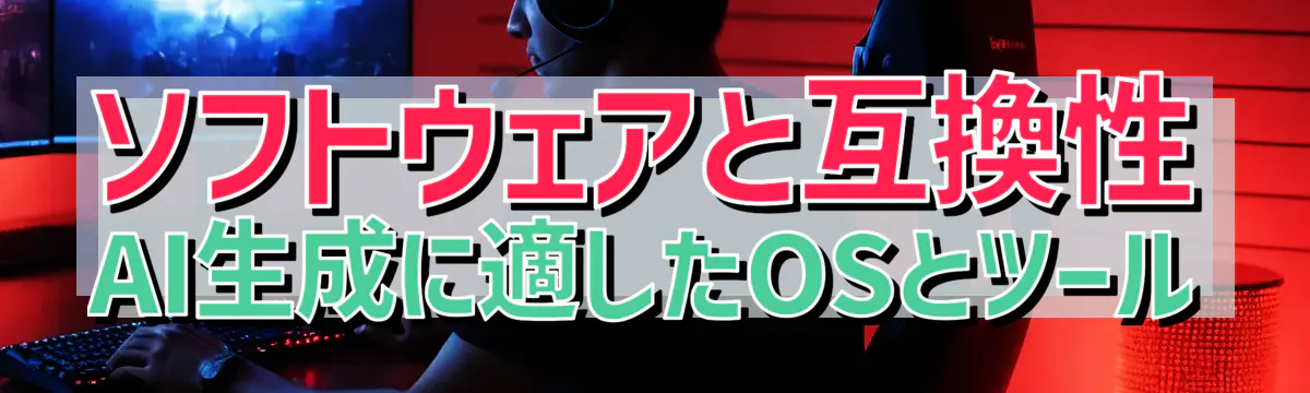 ソフトウェアと互換性 AI生成に適したOSとツール