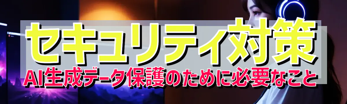 セキュリティ対策 AI生成データ保護のために必要なこと