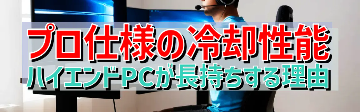 プロ仕様の冷却性能 ハイエンドPCが長持ちする理由