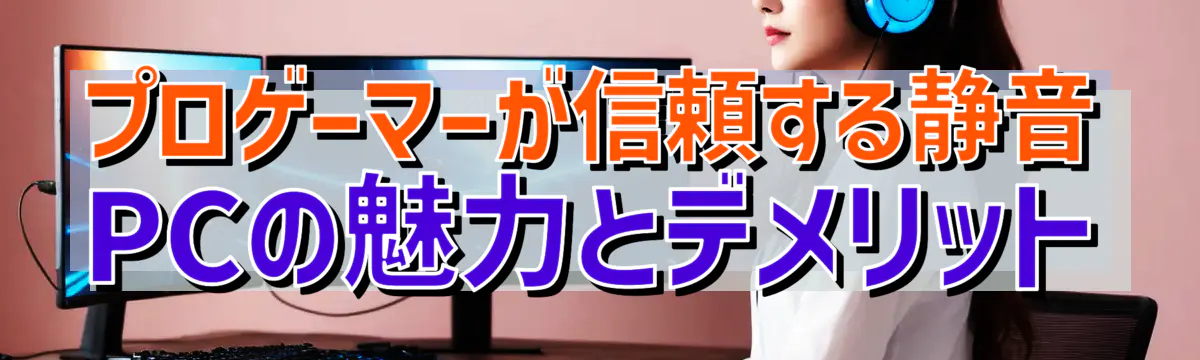 プロゲーマーが信頼する静音PCの魅力とデメリット