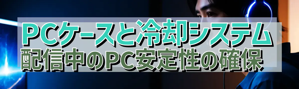 PCケースと冷却システム 配信中のPC安定性の確保