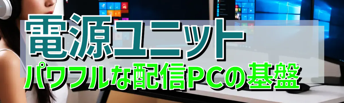 電源ユニット パワフルな配信PCの基盤