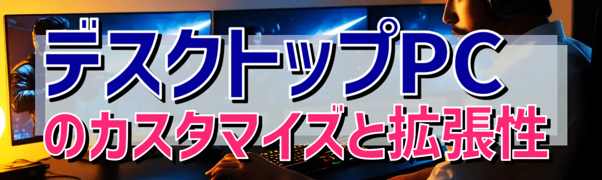 デスクトップPCのカスタマイズと拡張性