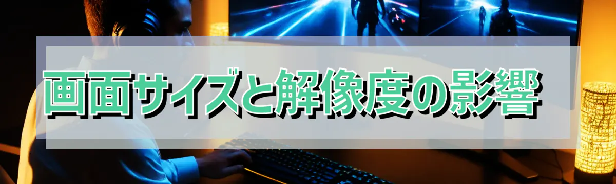 画面サイズと解像度の影響