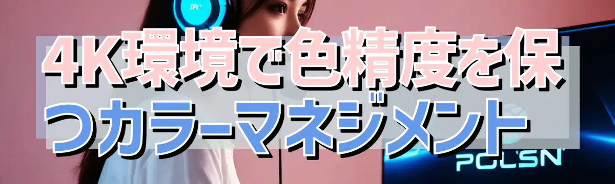4K環境で色精度を保つカラーマネジメント