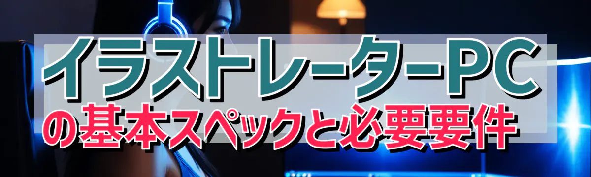 イラストレーターPCの基本スペックと必要要件 
