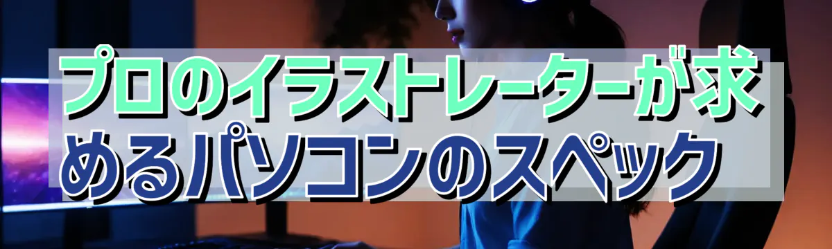 プロのイラストレーターが求めるパソコンのスペック