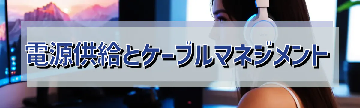 電源供給とケーブルマネジメント
