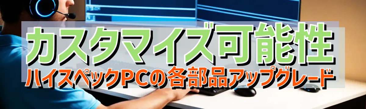 カスタマイズ可能性 ハイスペックPCの各部品アップグレード