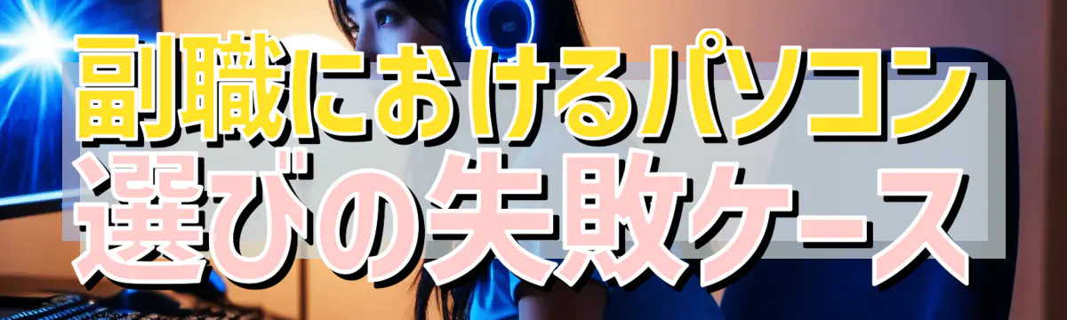 副職におけるパソコン選びの失敗ケース