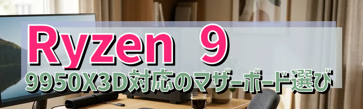 Ryzen&nbsp;9 9950X3D対応のマザーボード選び