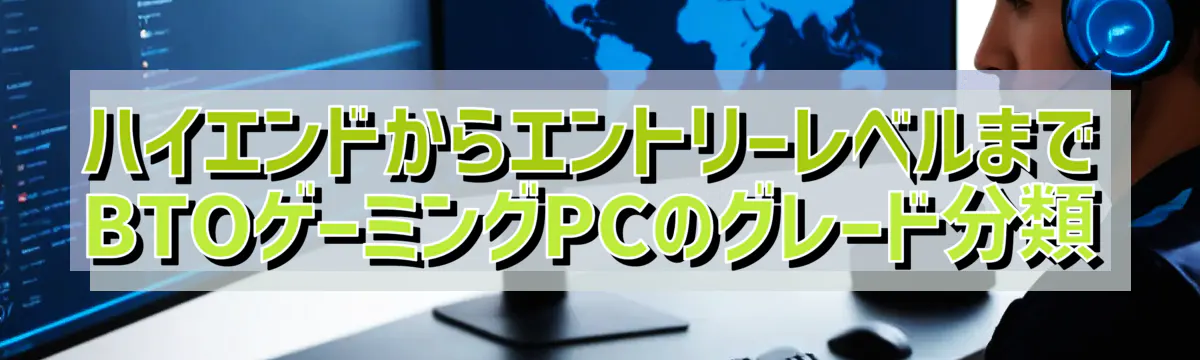 ハイエンドからエントリーレベルまで BTOゲーミングPCのグレード分類
