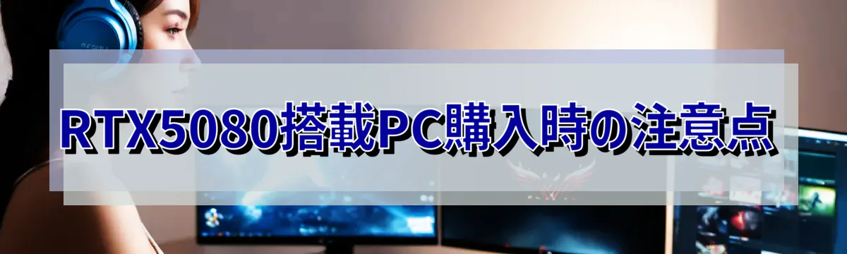RTX5080搭載PC購入時の注意点