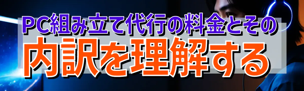 PC組み立て代行の料金とその内訳を理解する