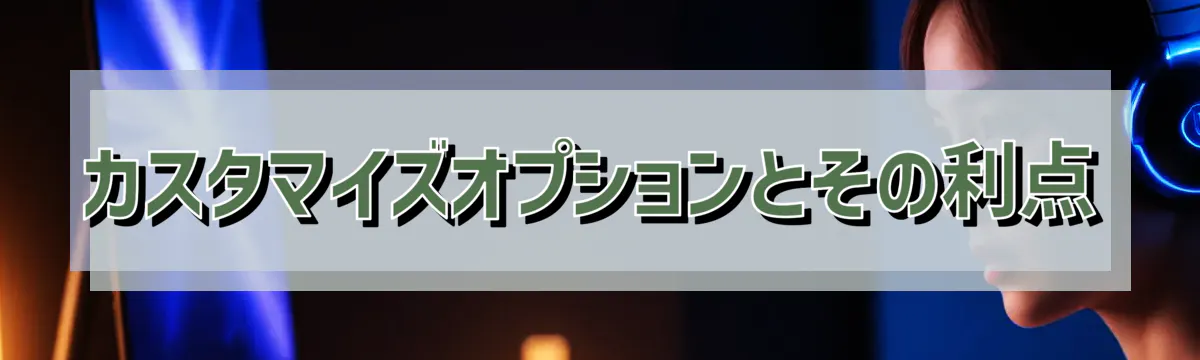 カスタマイズオプションとその利点