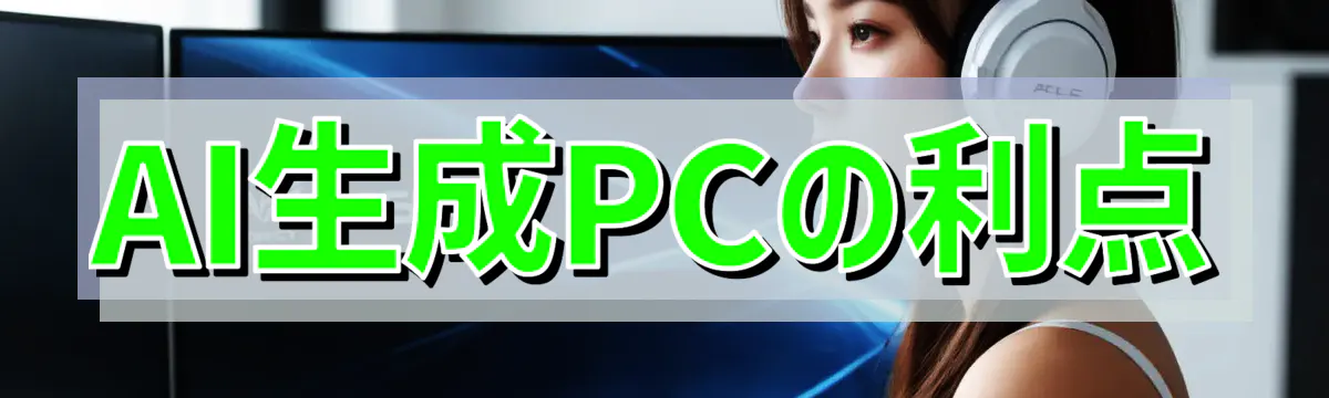 AI生成PCの利点
