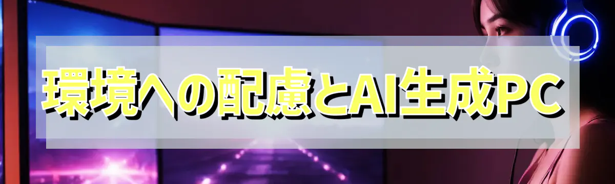 環境への配慮とAI生成PC