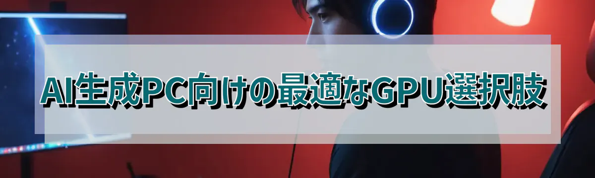 AI生成PC向けの最適なGPU選択肢