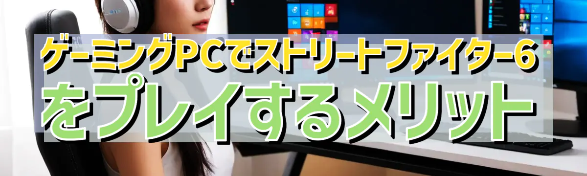 ゲーミングPCでストリートファイター6をプレイするメリット
