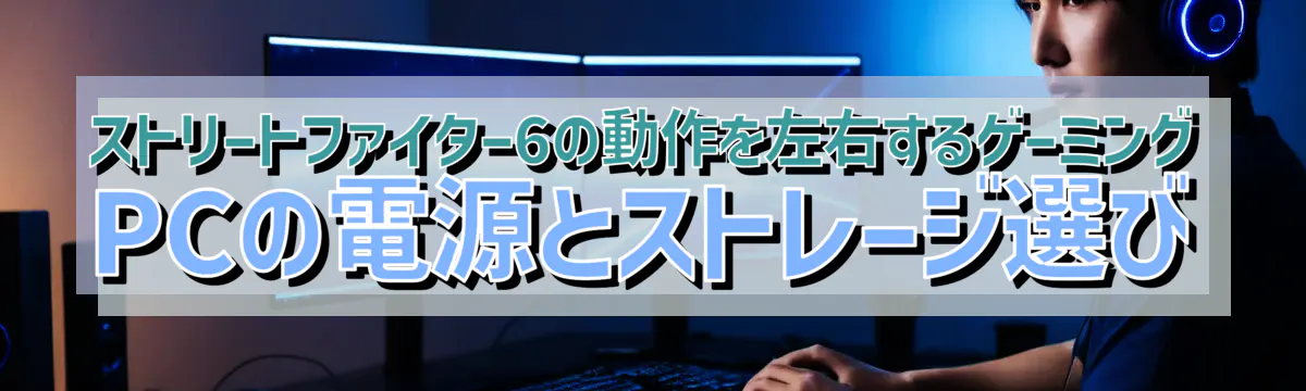 ストリートファイター6の動作を左右するゲーミングPCの電源とストレージ選び