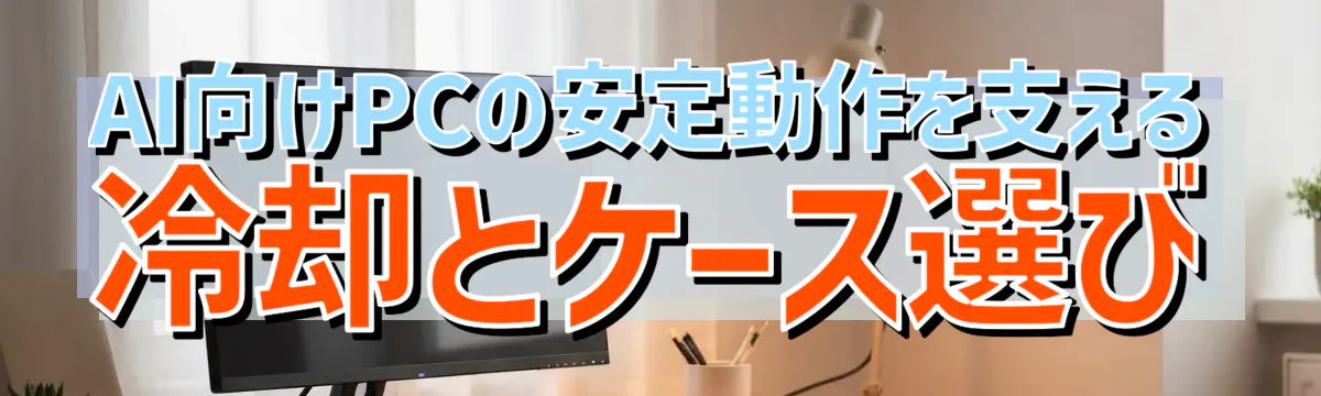 AI向けPCの安定動作を支える冷却とケース選び