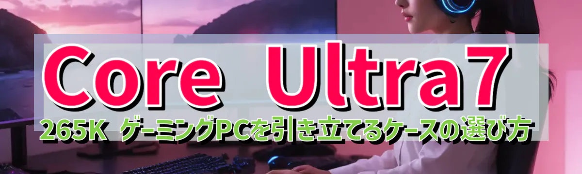 Core&nbsp;Ultra7 265K ゲーミングPCを引き立てるケースの選び方
