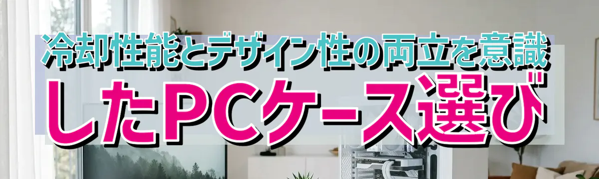 冷却性能とデザイン性の両立を意識したPCケース選び