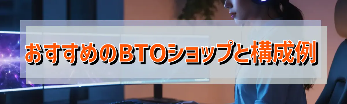 おすすめのBTOショップと構成例
