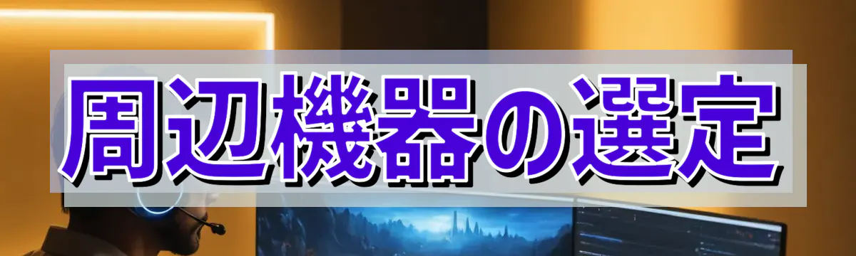 周辺機器の選定