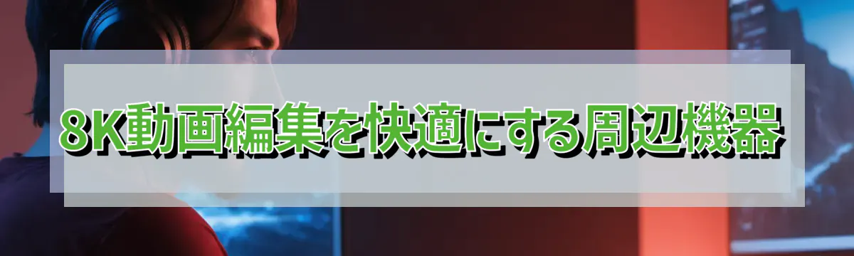 8K動画編集を快適にする周辺機器