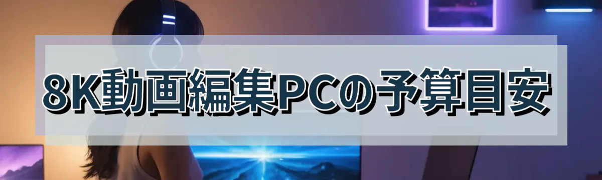 8K動画編集PCの予算目安