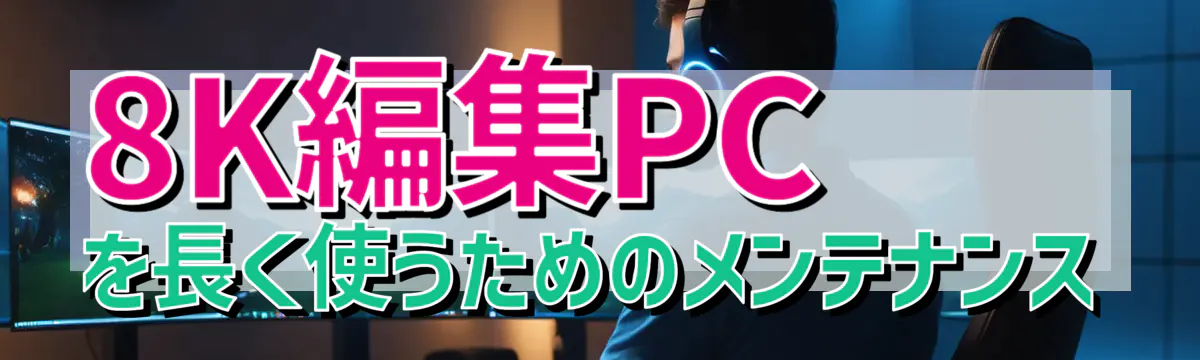 8K編集PCを長く使うためのメンテナンス