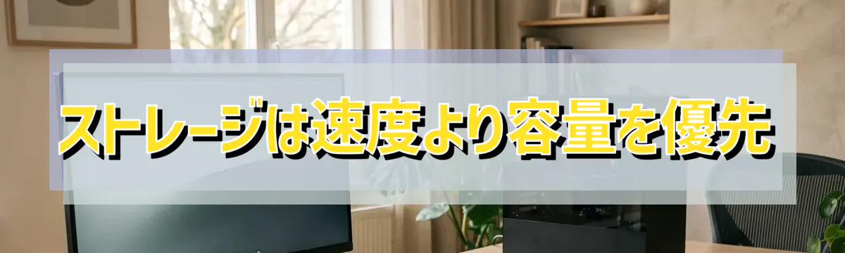 ストレージは速度より容量を優先
