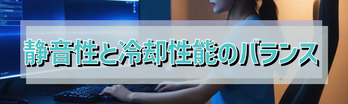 静音性と冷却性能のバランス