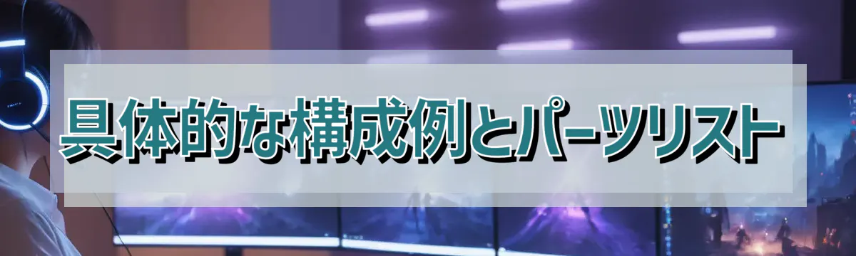 具体的な構成例とパーツリスト