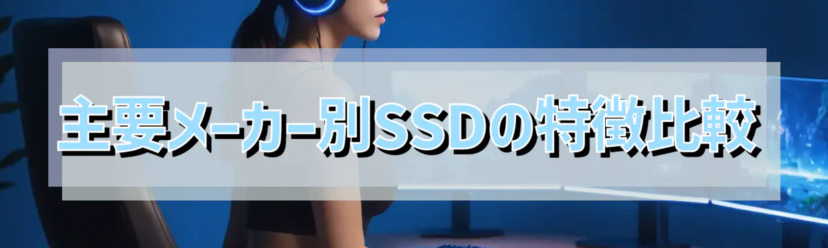 主要メーカー別SSDの特徴比較