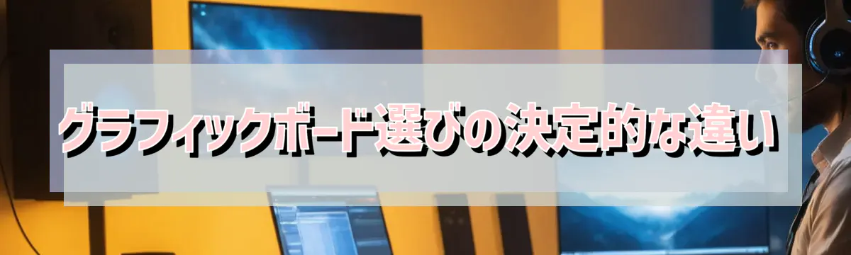 グラフィックボード選びの決定的な違い