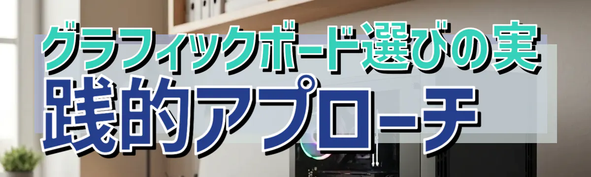 グラフィックボード選びの実践的アプローチ