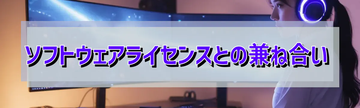 ソフトウェアライセンスとの兼ね合い