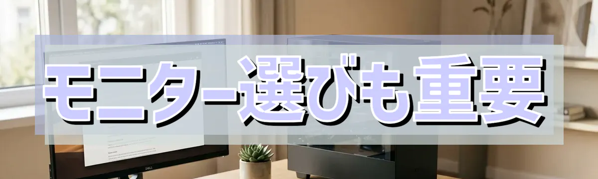 モニター選びも重要