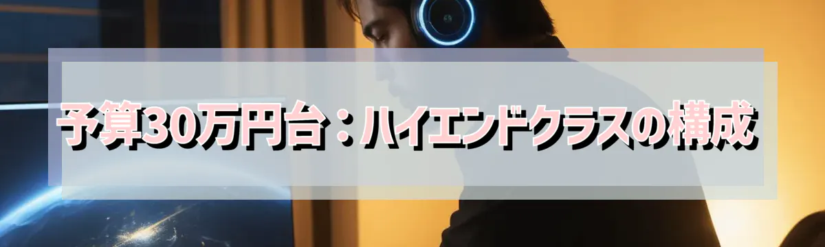 予算30万円台：ハイエンドクラスの構成