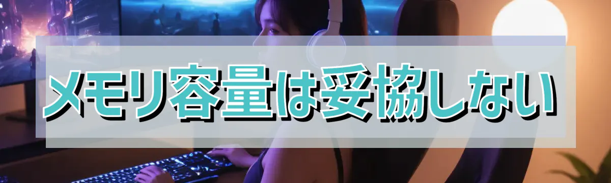 メモリ容量は妥協しない