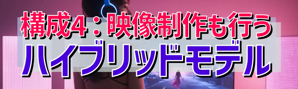 構成4：映像制作も行うハイブリッドモデル