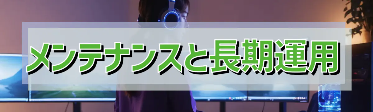 メンテナンスと長期運用